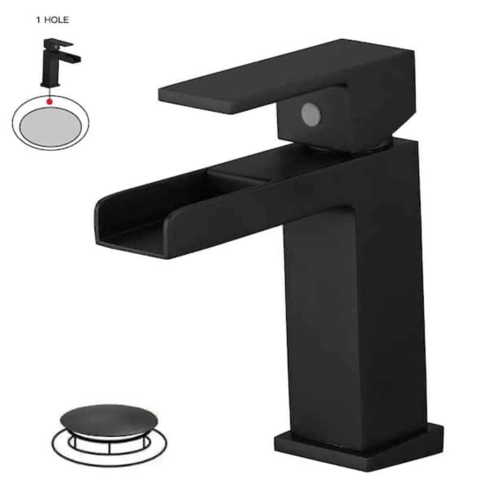 Modern Black Sink Faucet